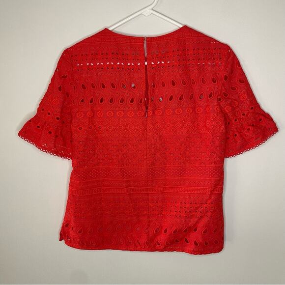 Trina Turk Poppy Darling Eyelet Top Size M - Picture 6 of 6